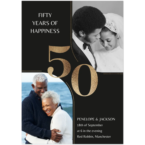 50th Wedding Anniversary Invitations