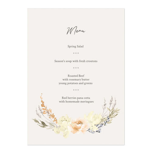 Menu Cards