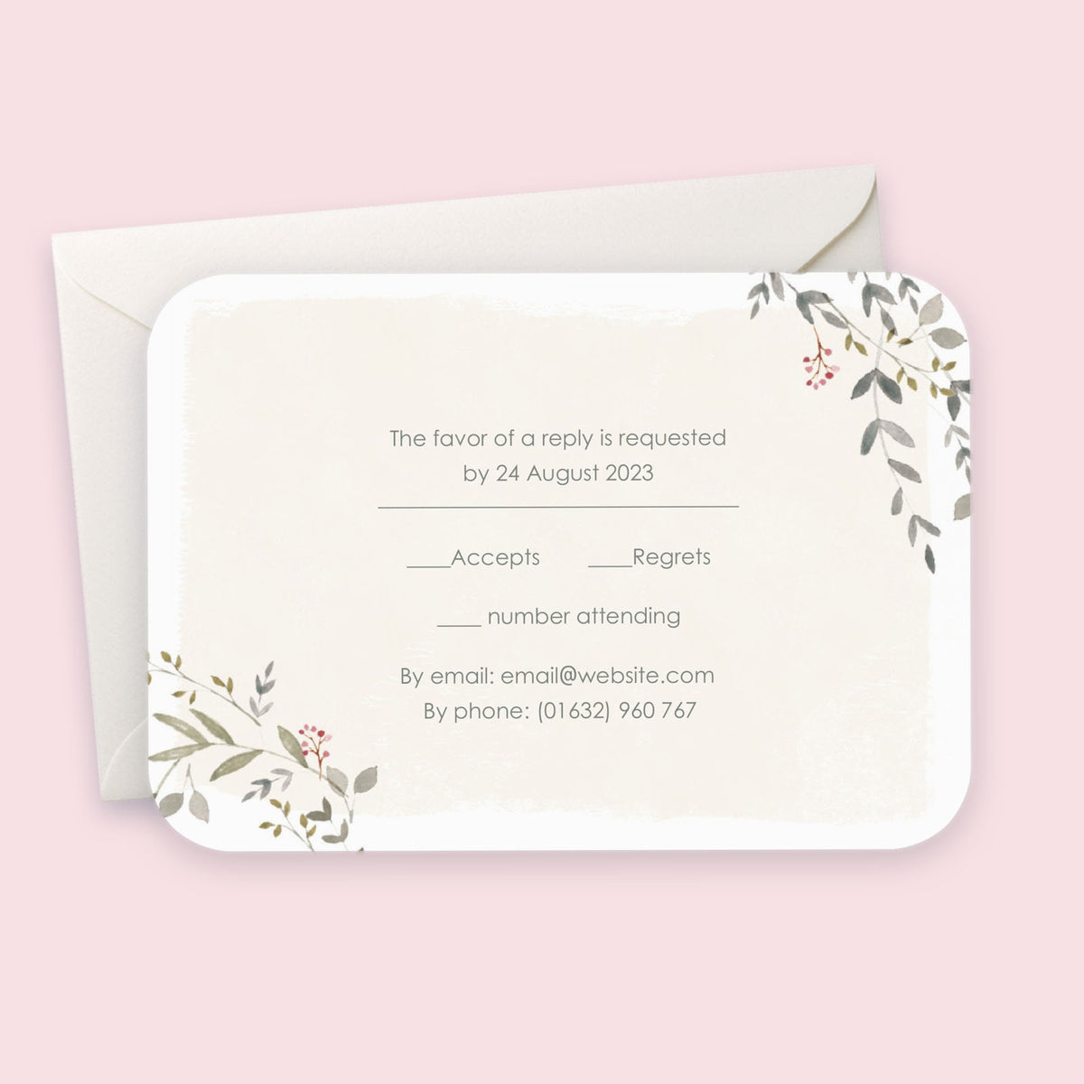 RSVP de mariage