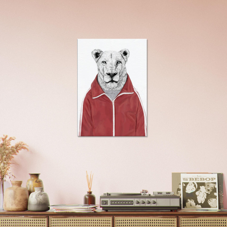 Sporty Lion Canvas