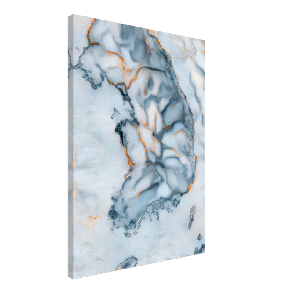 South Korea Marble Map Canvas