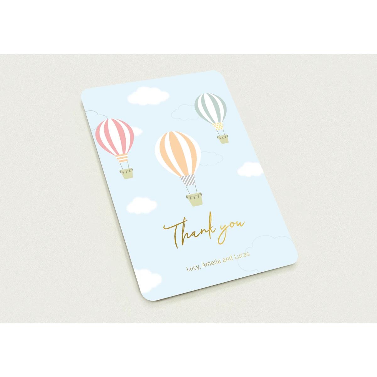 Baby Thank You Cards for Twins