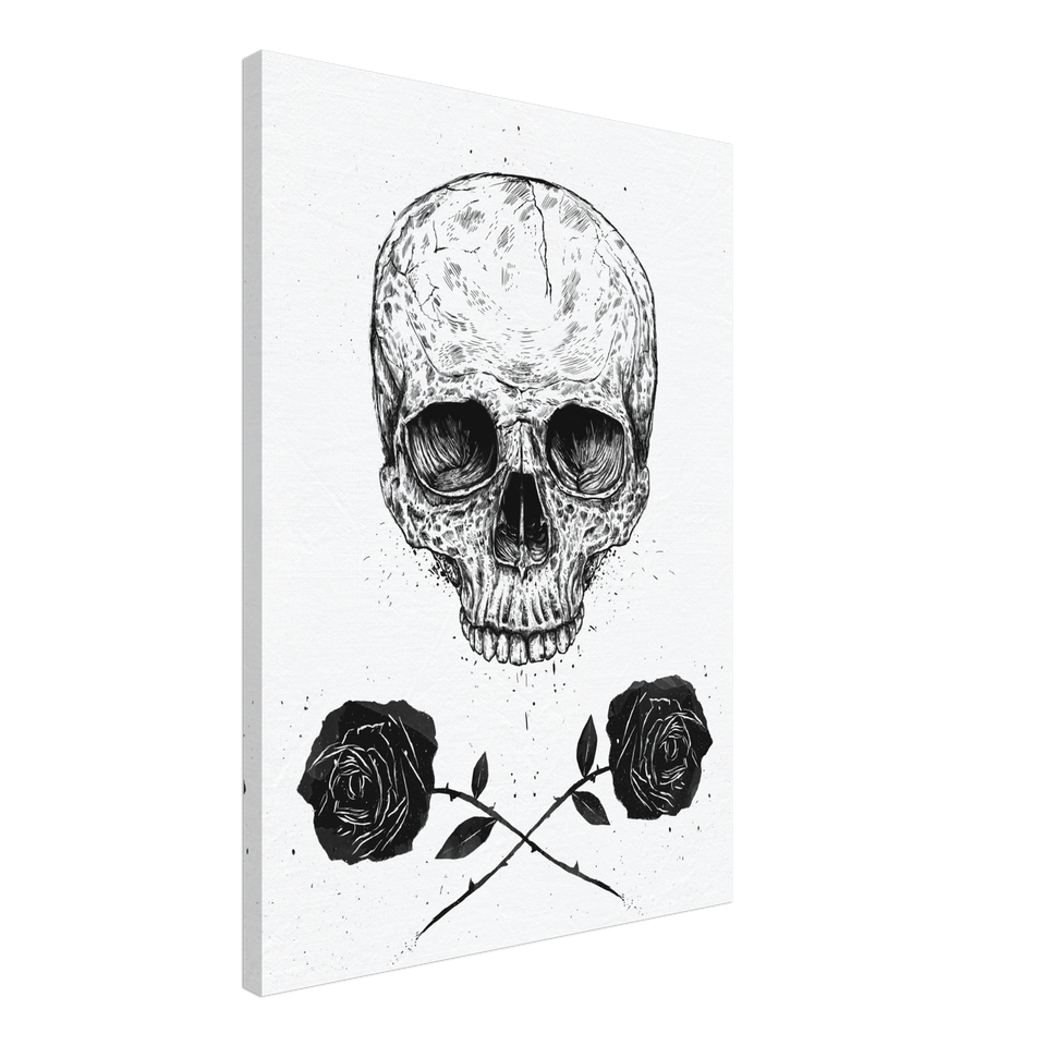 Skull N Roses Canvas