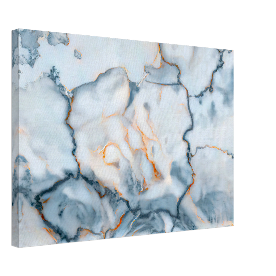 Poland Marble Map Canvas