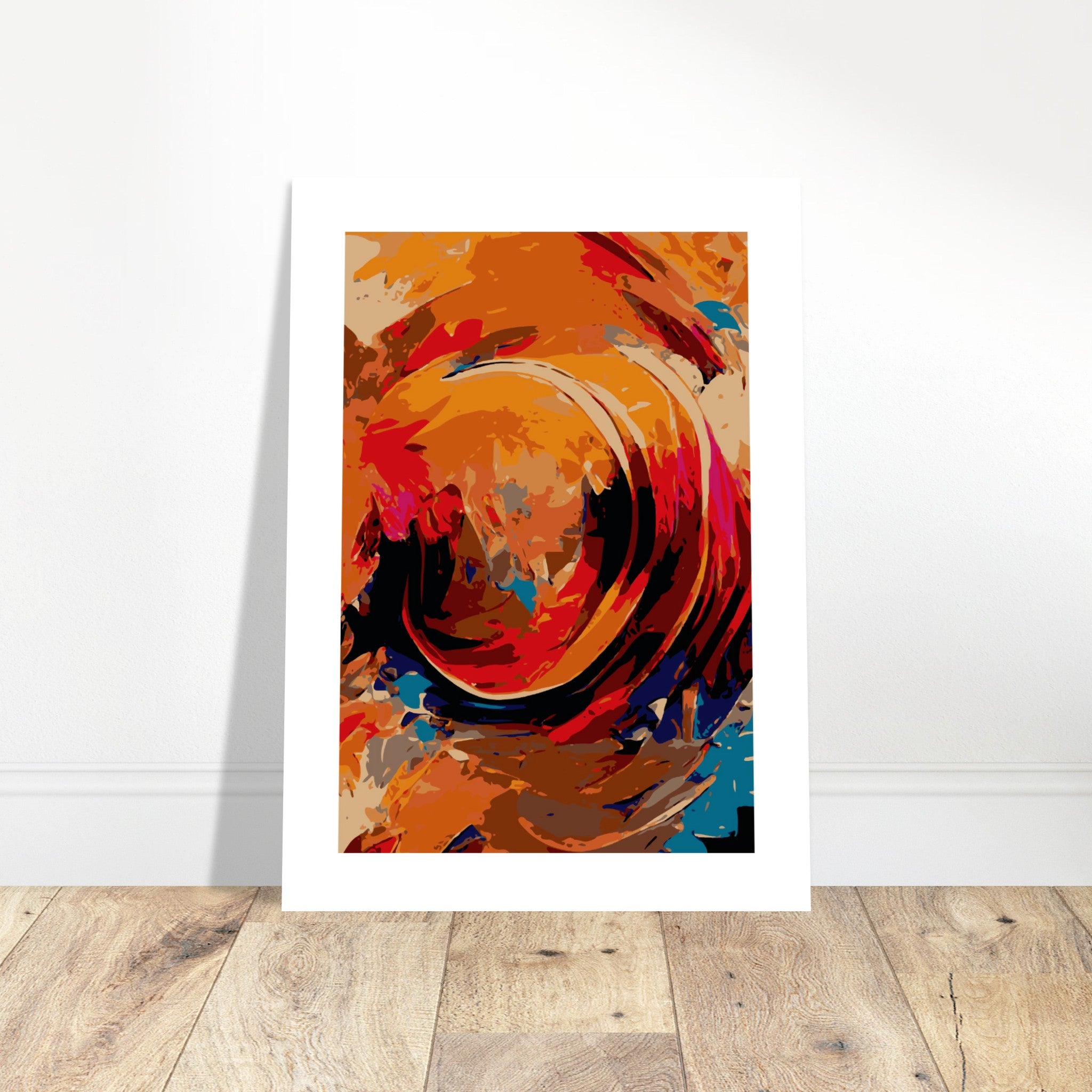 Abstract Colorful Brush Strokes No.1 Poster