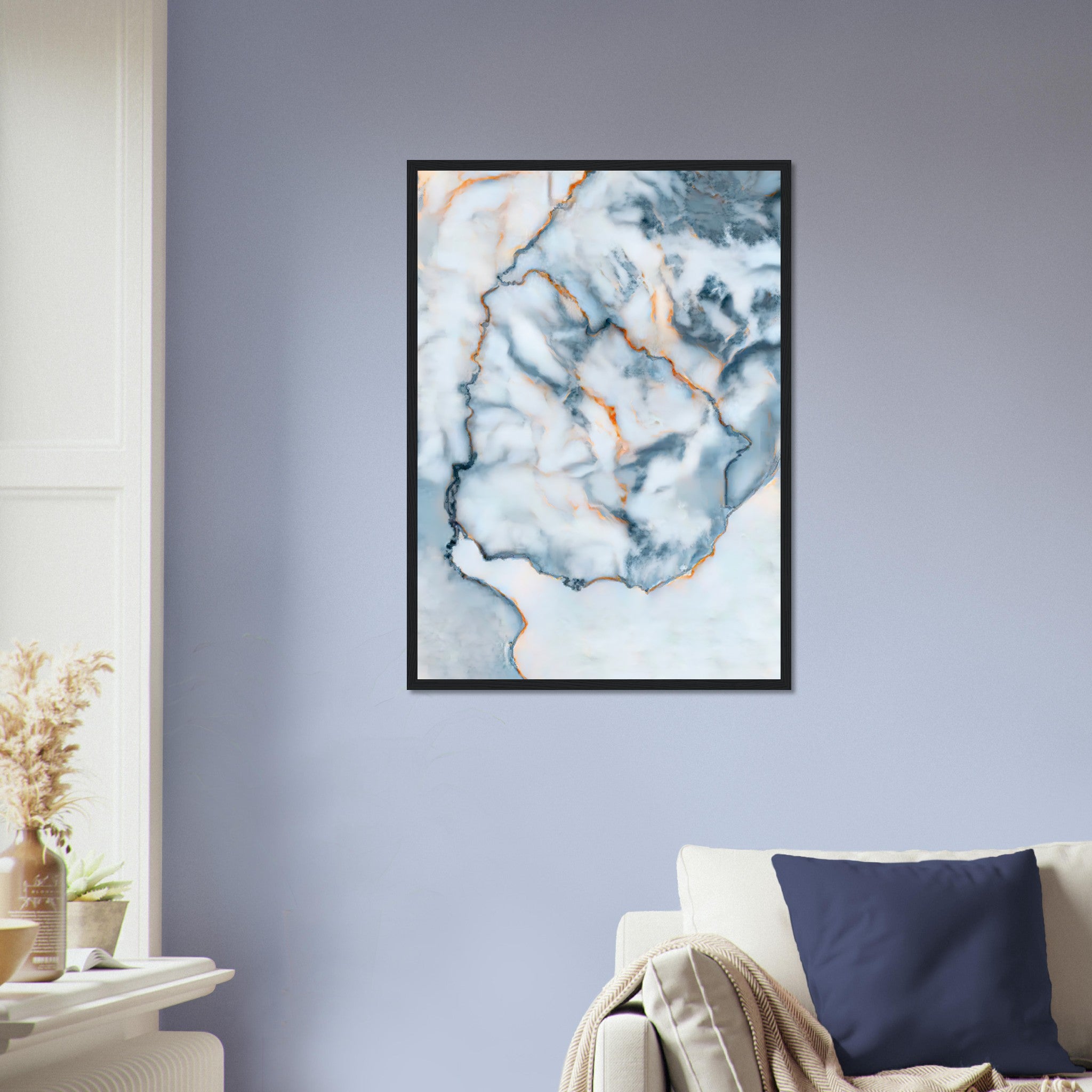 Uruguay Marble Map Poster