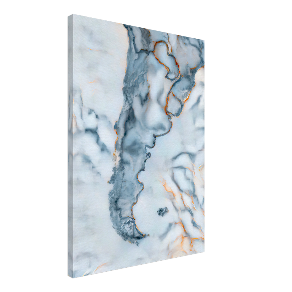 Argentina Marble Map Canvas