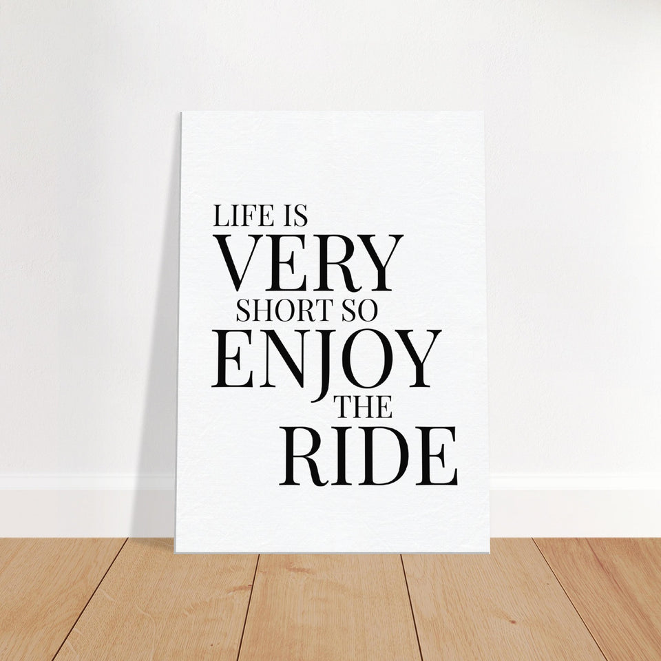 Enjoy The Ride Canvas