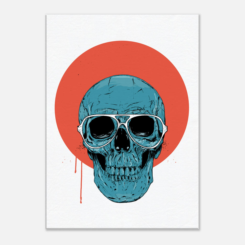 Blue Skull 2 Canvas