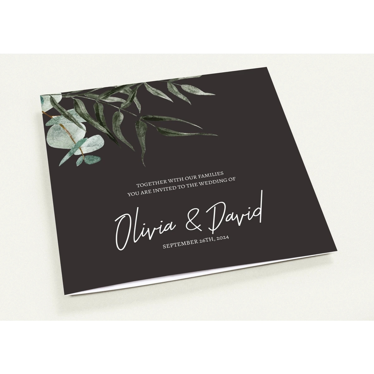 Invitation de mariage florale 2