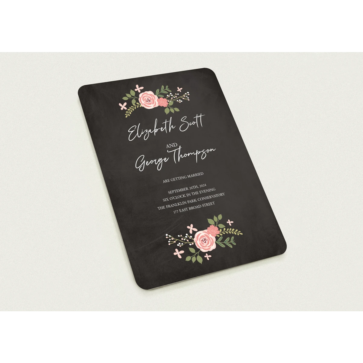 Chalkboard Wedding Invitations