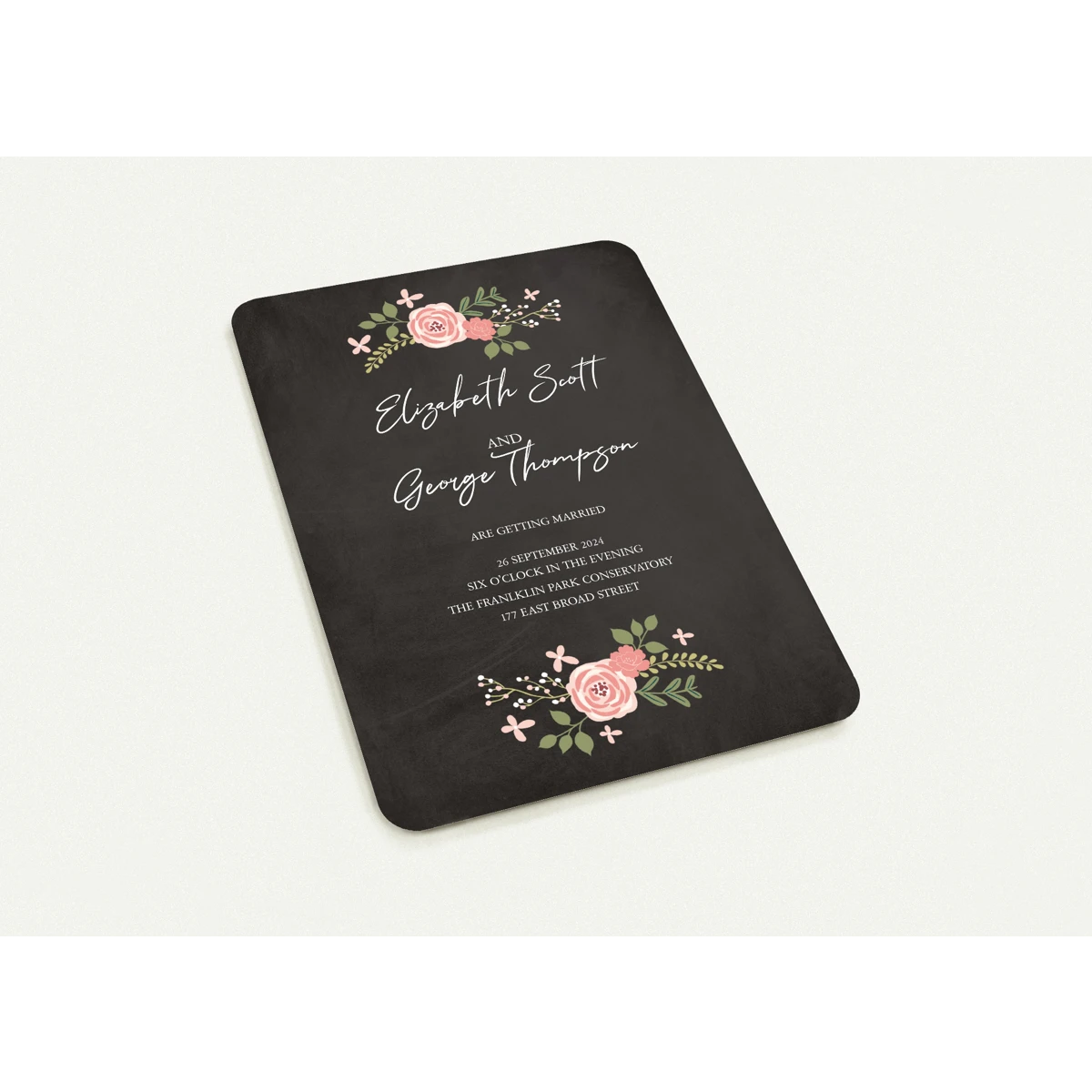 Chalkboard Wedding Invitations