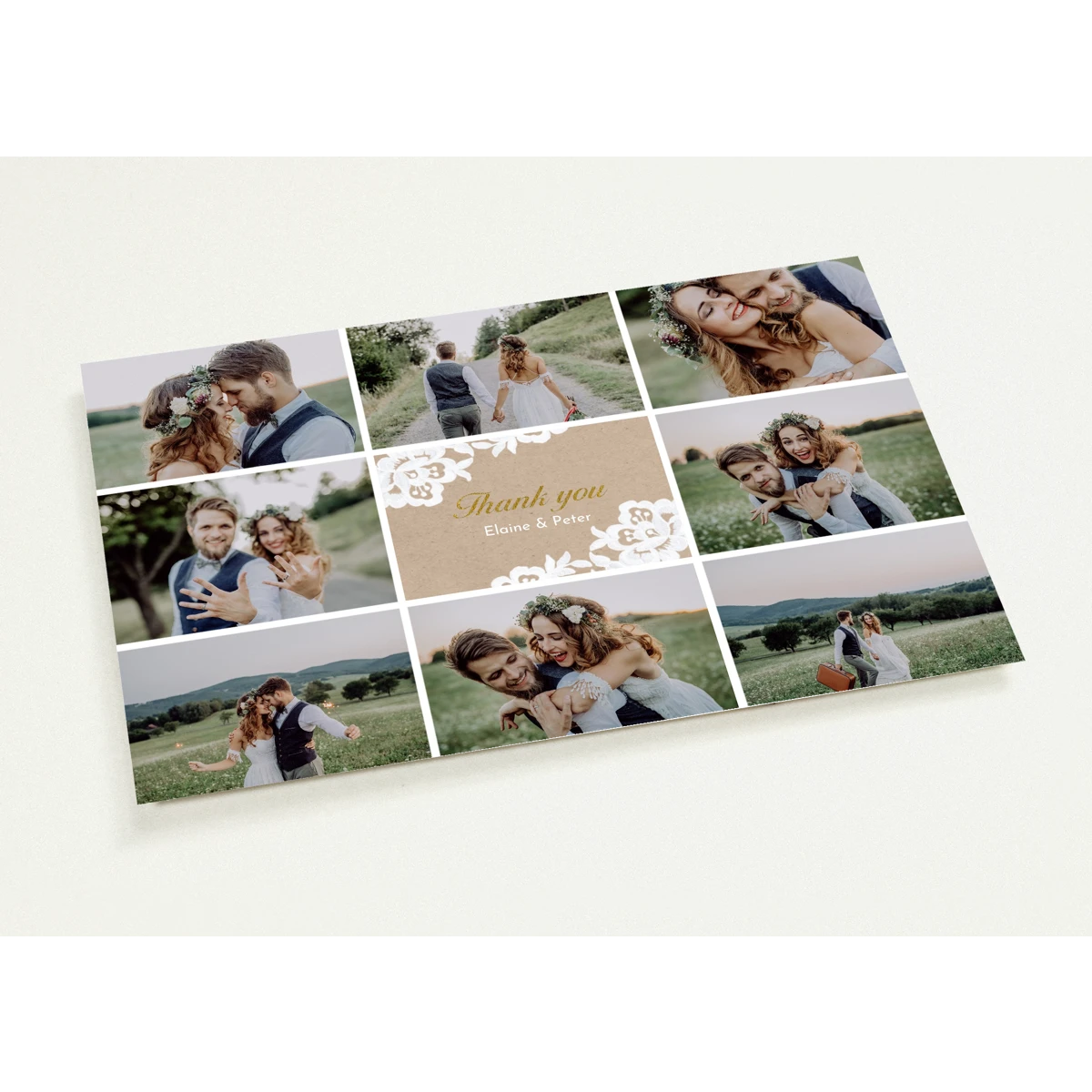 Rustic Wedding Thank You Cards