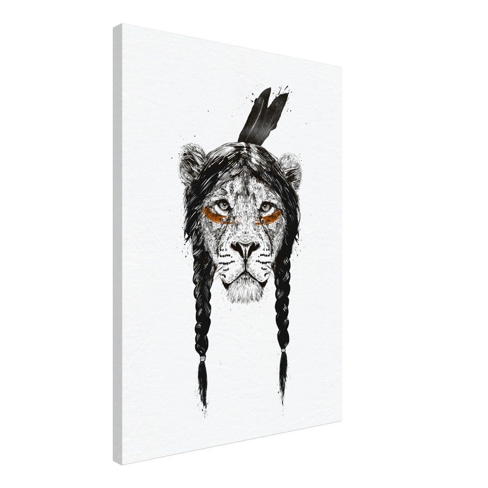 Warrior Lion Canvas