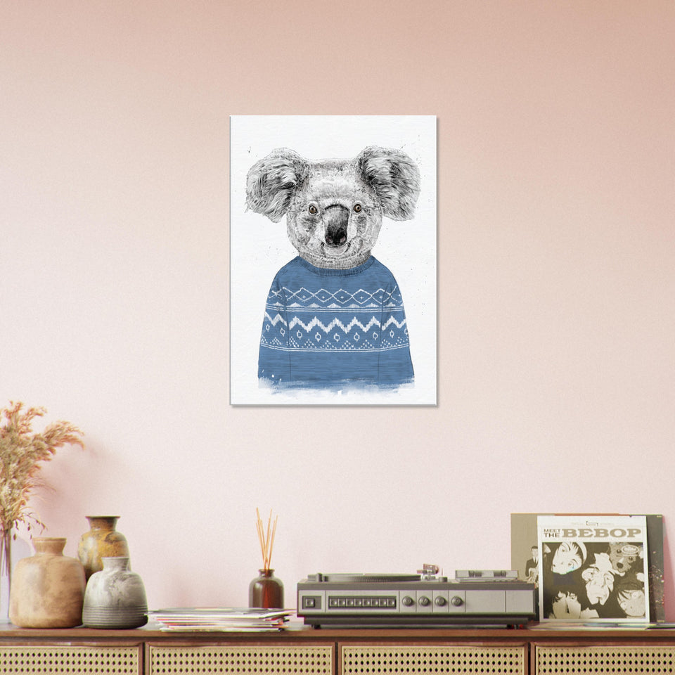 Winter Koala Canvas