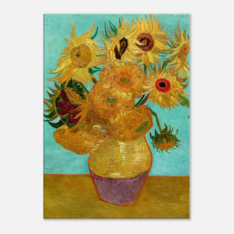 Vase with Twelve Sunflowers (1888-1889) Canvas