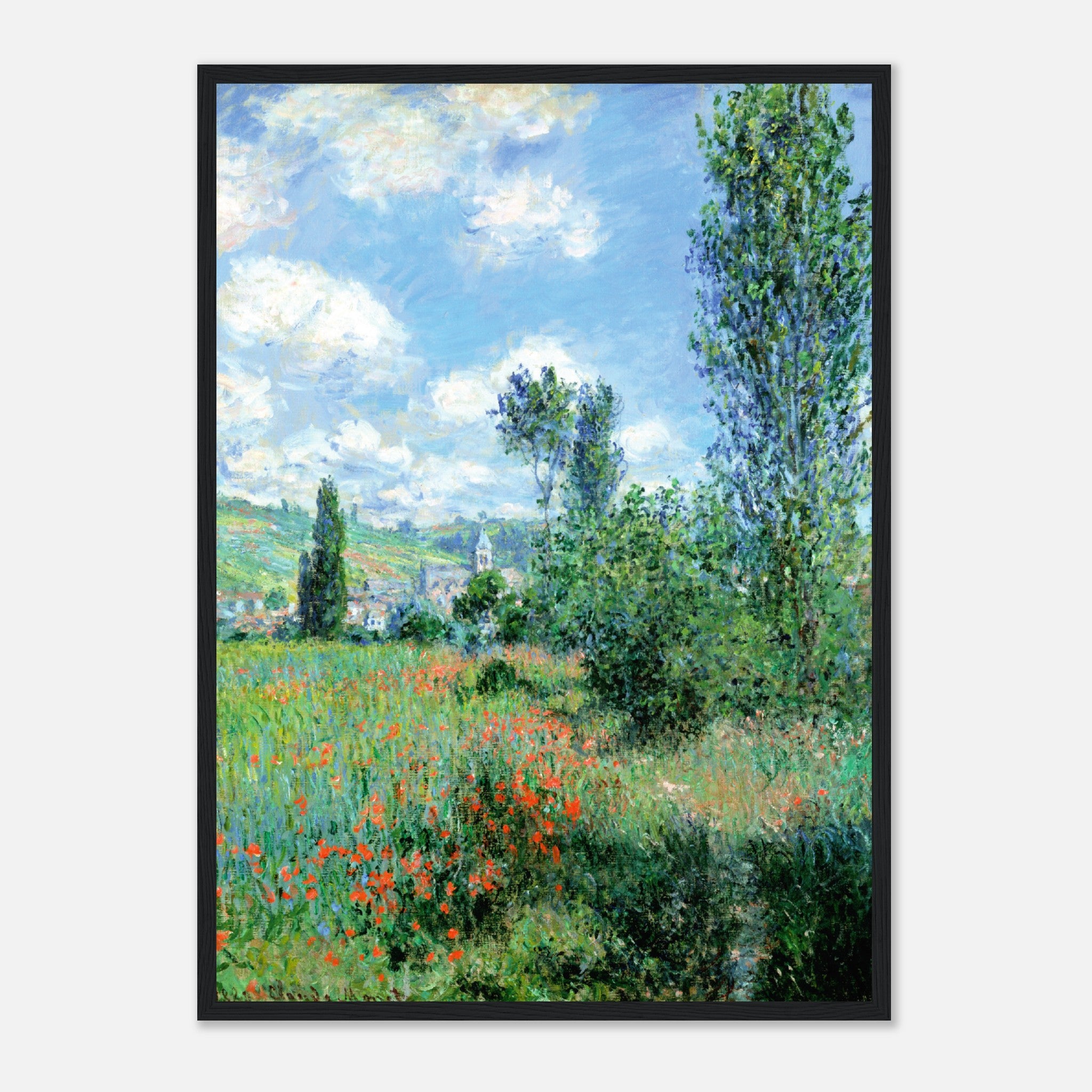 Vista de Monet de Vétheuil (1880) Póster