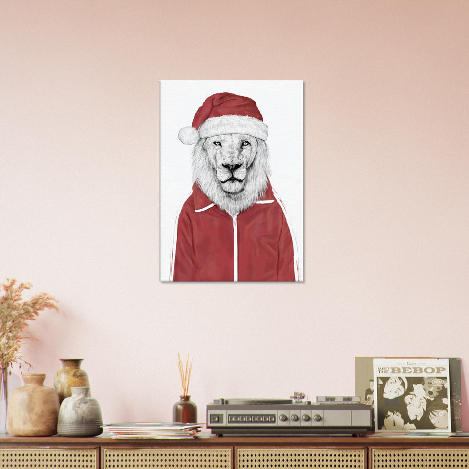 Santa Lion Canvas