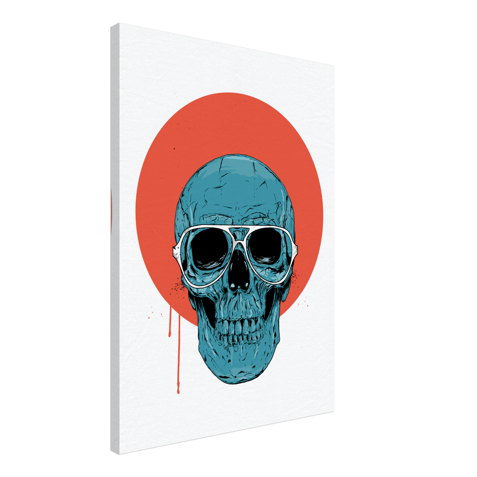 Blue Skull 2 Canvas