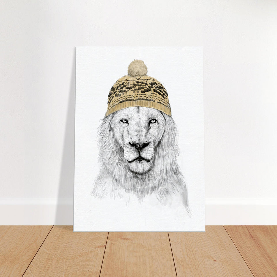 Winter Lion Canvas