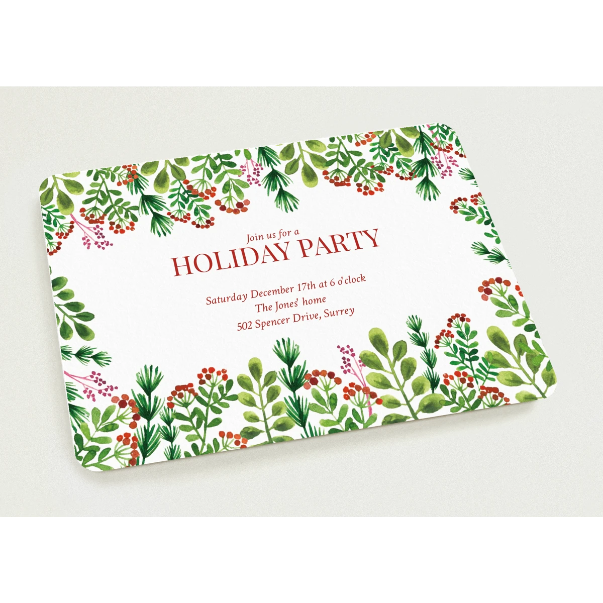 Christmas Party Invitations