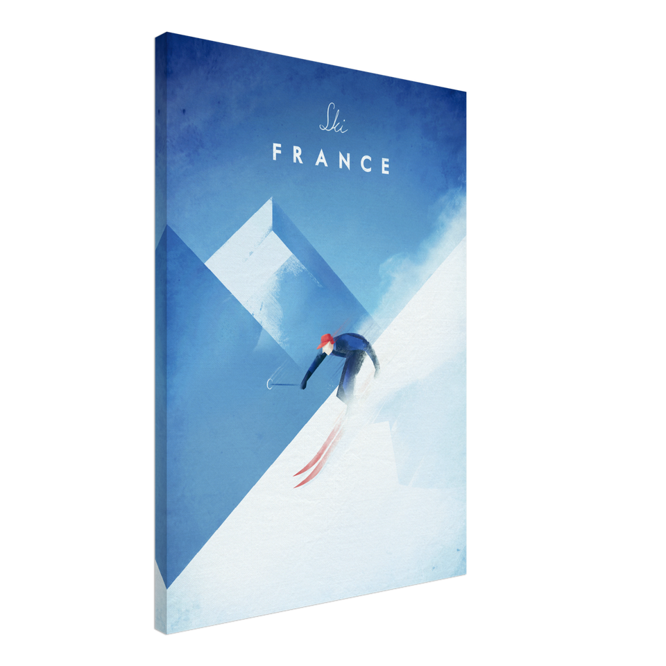 Ski France Canvas