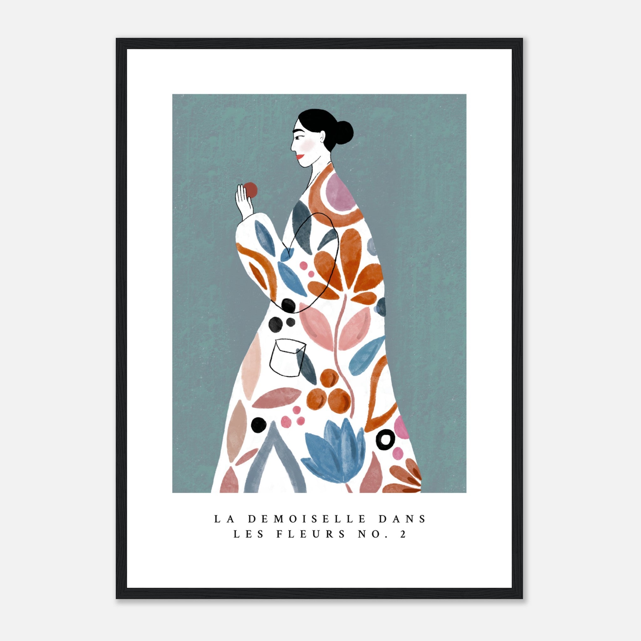 La Demoiselle Dans Les Fleurs No.2 Poster