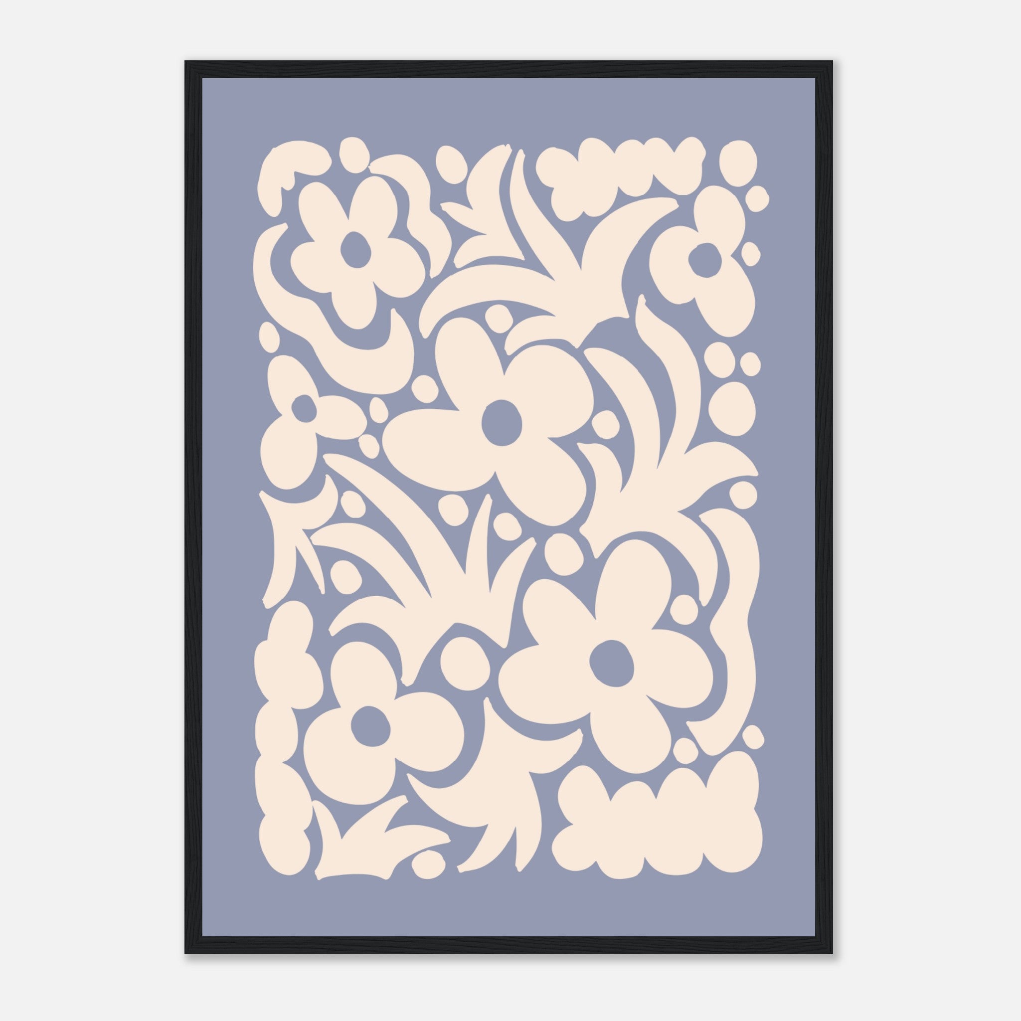 Florals In Abstract Poster