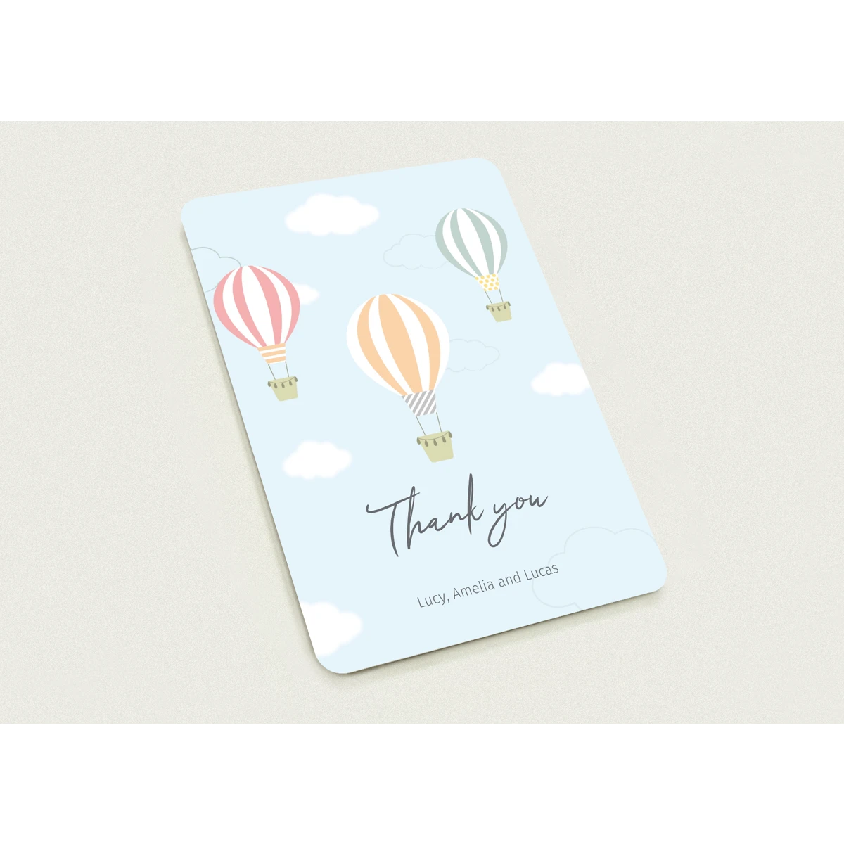 Baby Thank You Cards for Twins