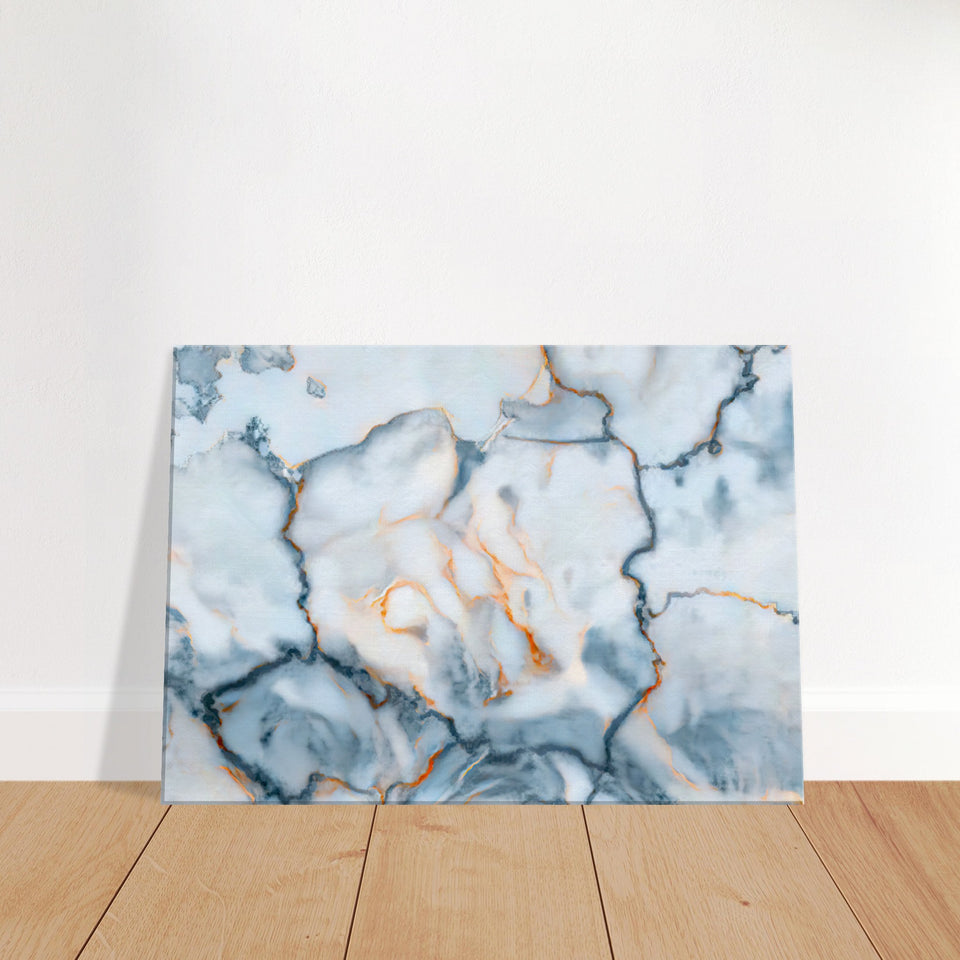 Poland Marble Map Canvas