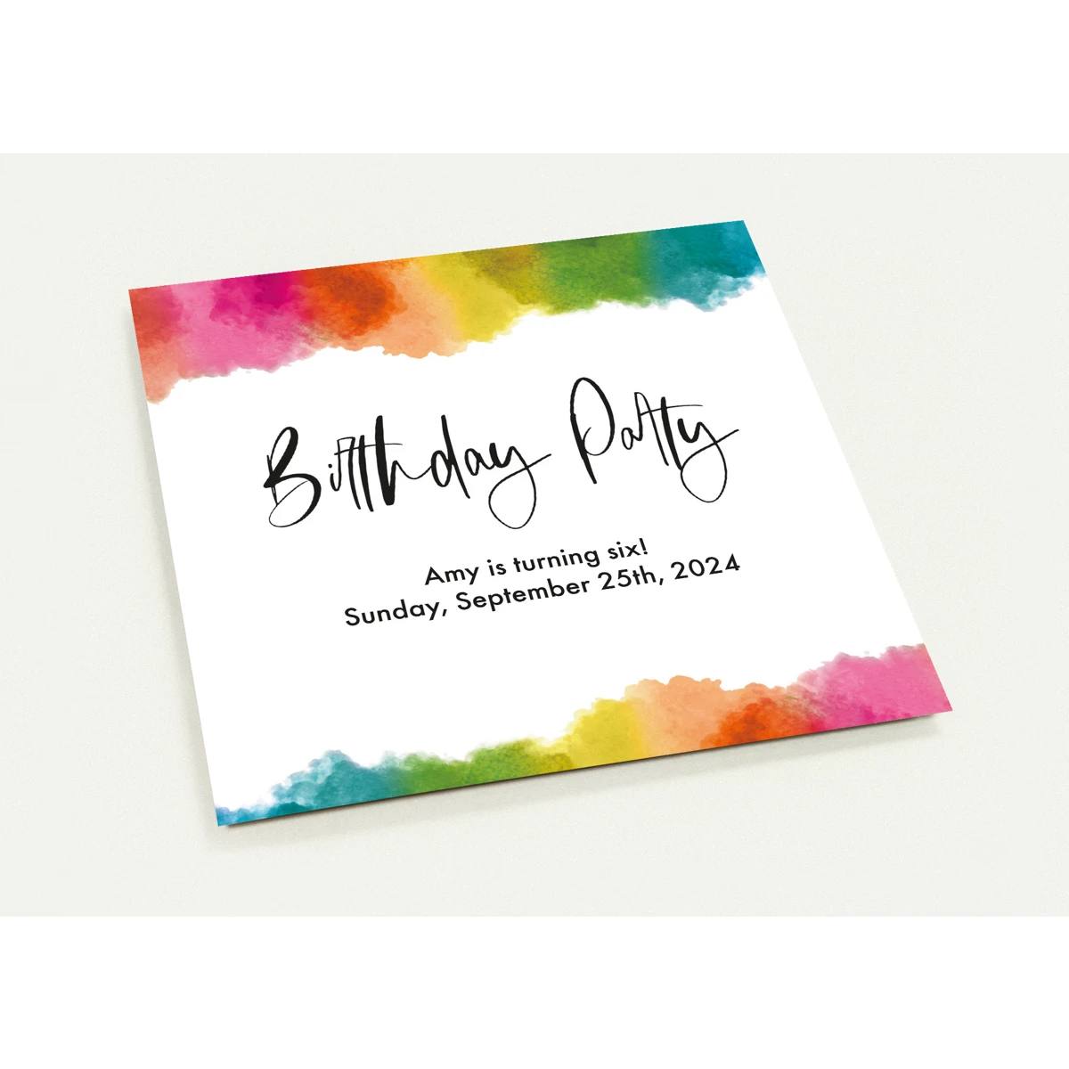 Girl birthday party invitations