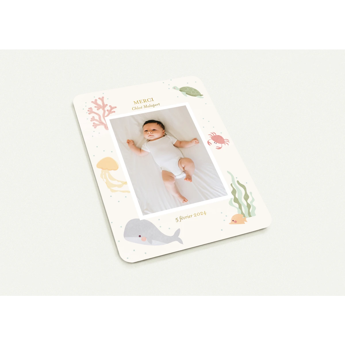 Bébé Cartes de remerciement avec photo