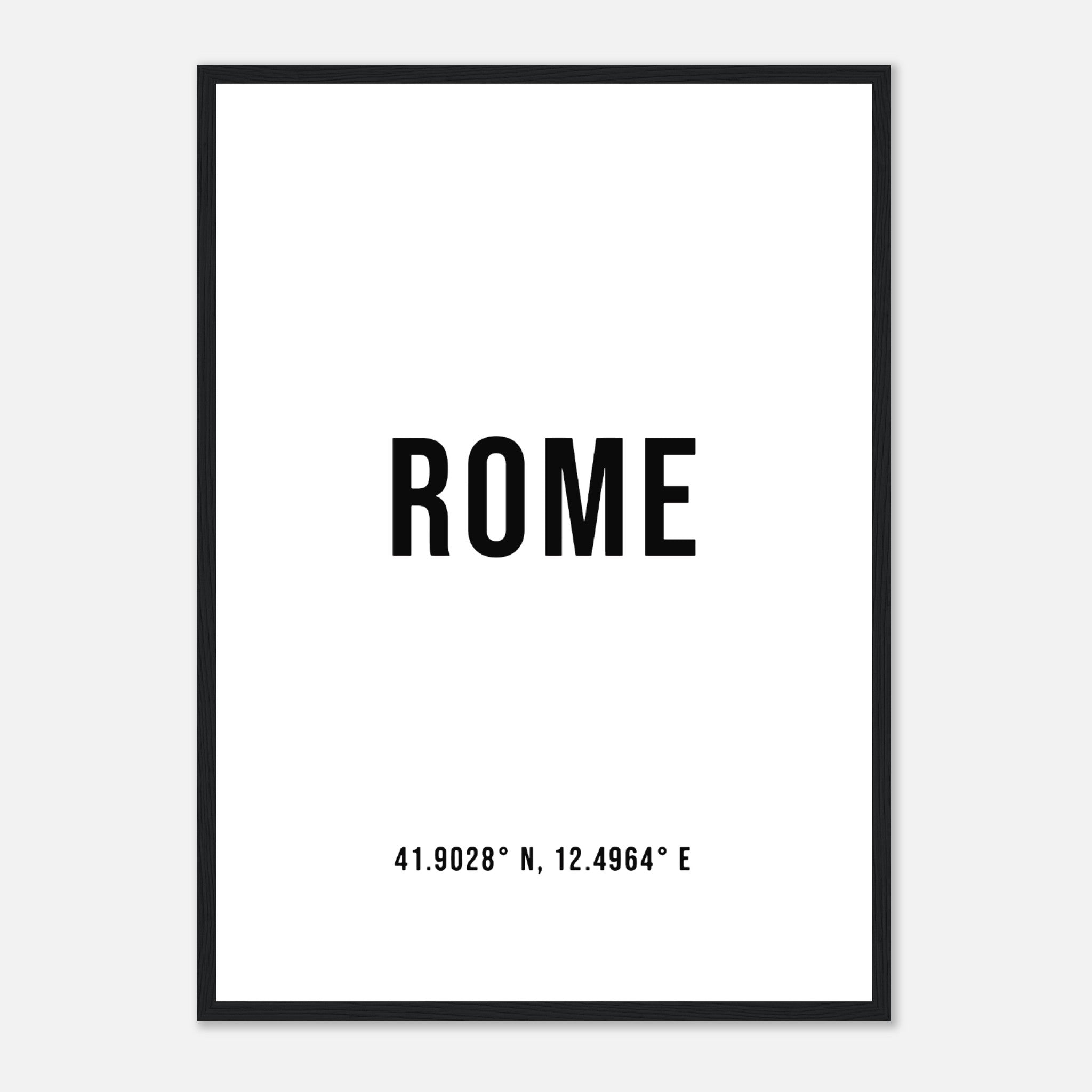 Simple Coordinates Rome 1 Poster