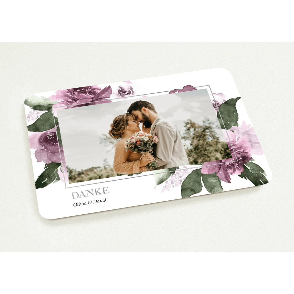 Watercolor Wedding Thank You Cards