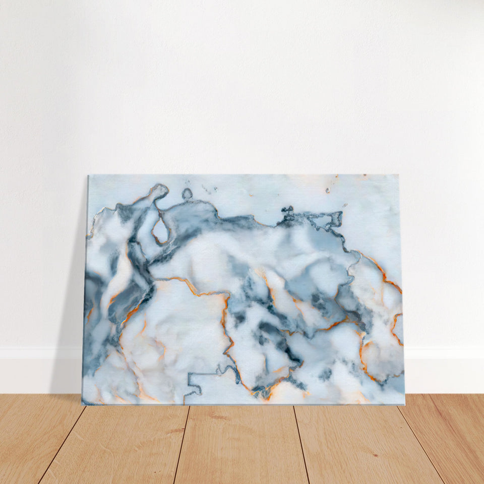 Venezuela Marble Map Canvas