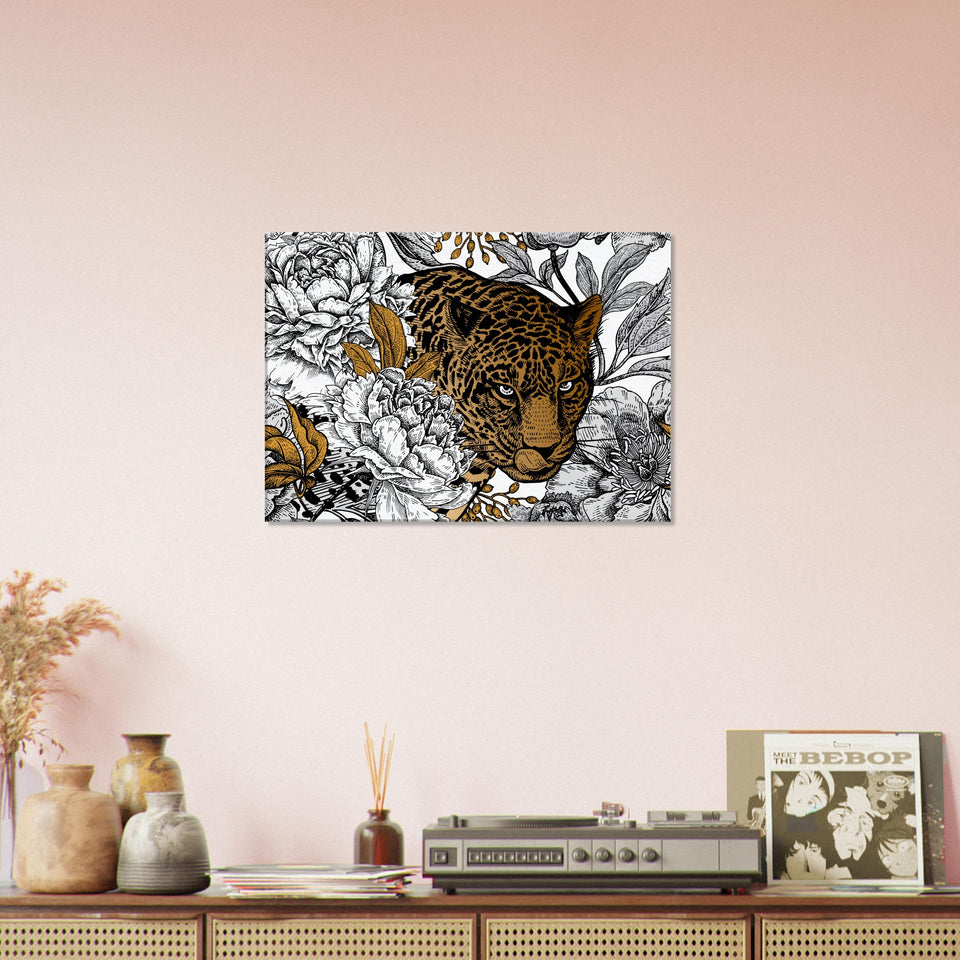 Goldener Leopard Segeltuch