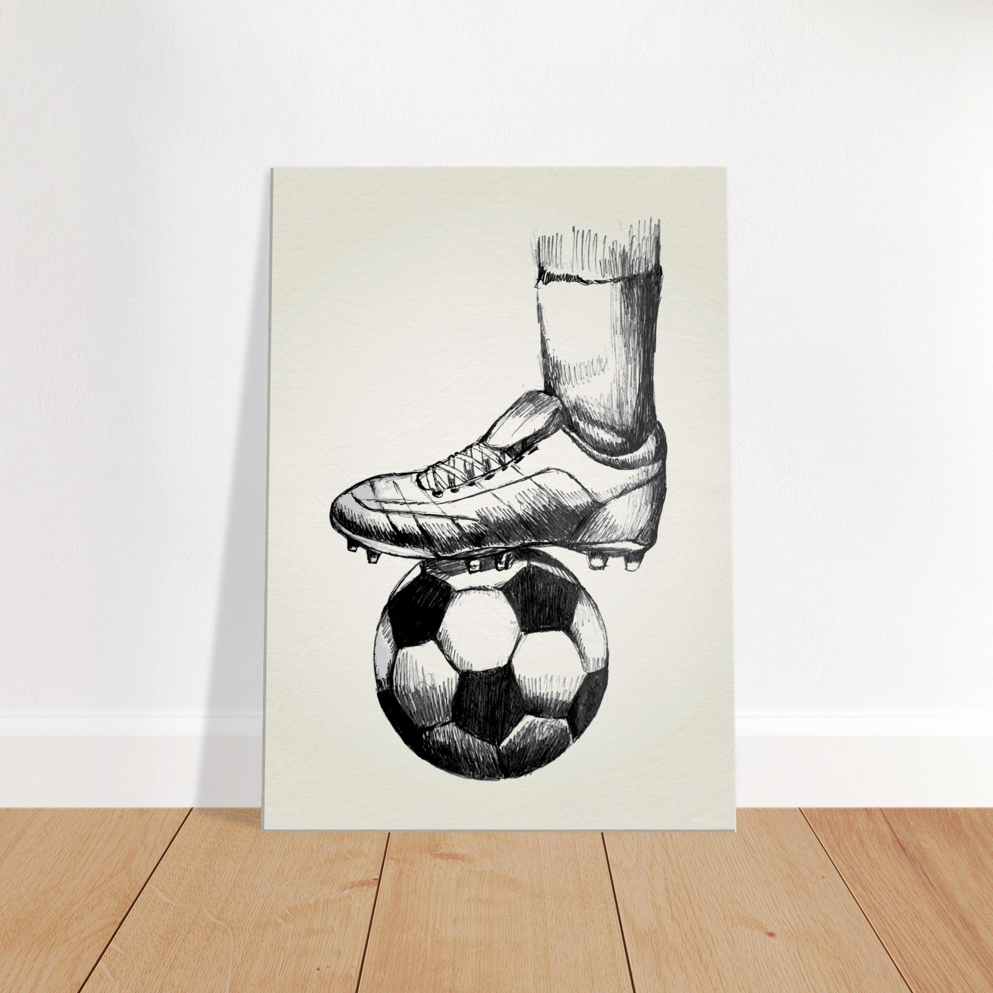 Soccer Sketched Canvas