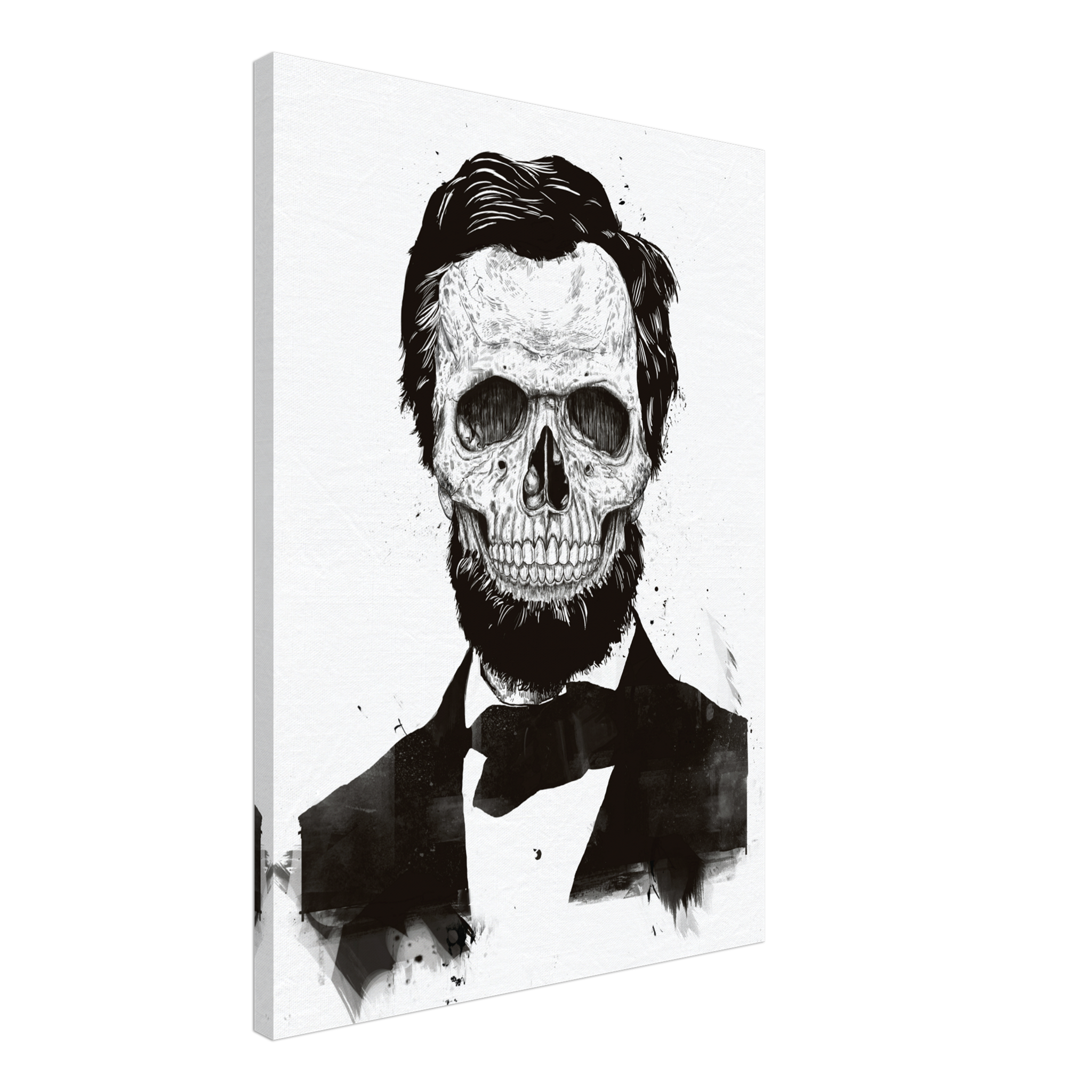 Dead Lincoln BW Canvas