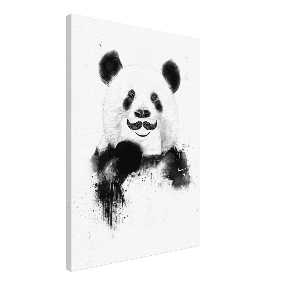 Lustige Panda-Leinwand