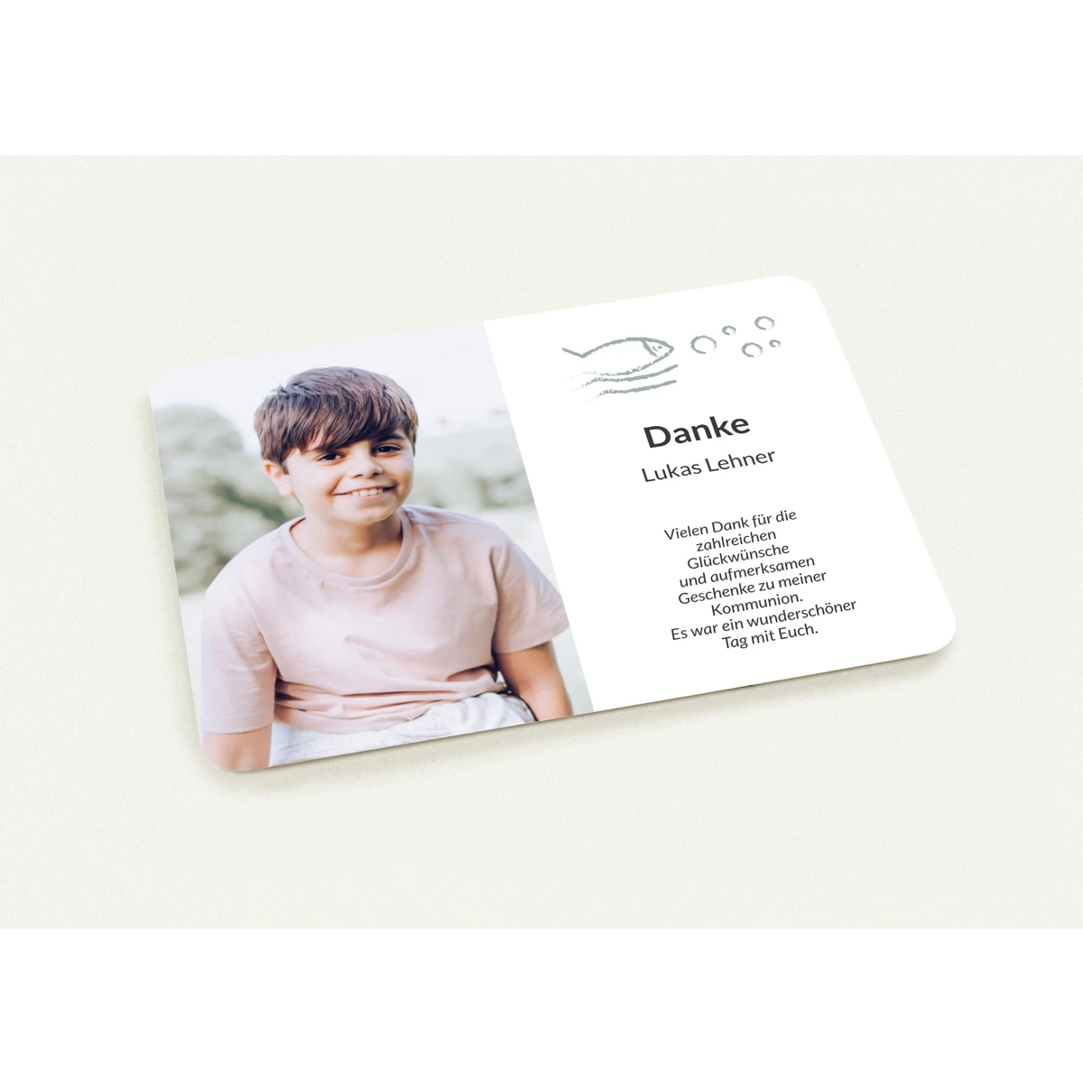 Communion Thank You Cards with Photo