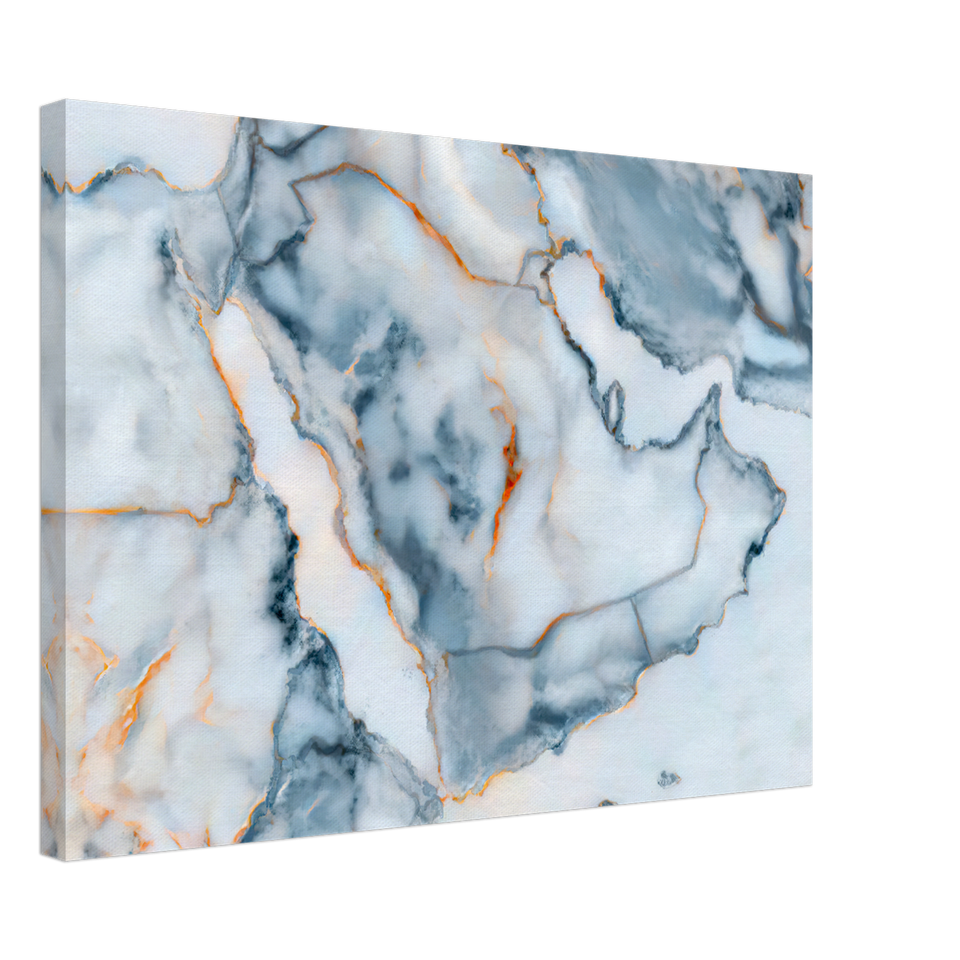 Saudi Arabia Marble Map Canvas