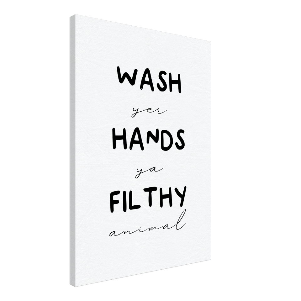 Wash Yer Hands Canvas