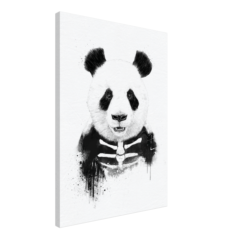 Zombie Panda Canvas