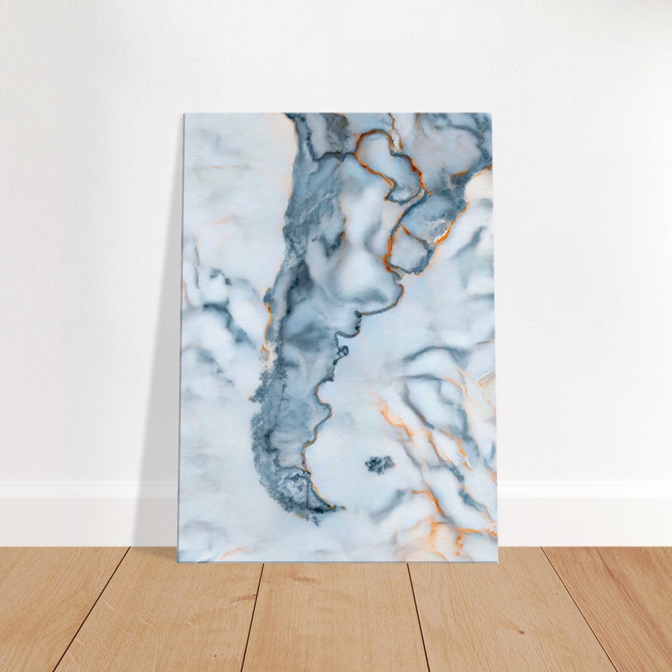 Argentina Marble Map Canvas