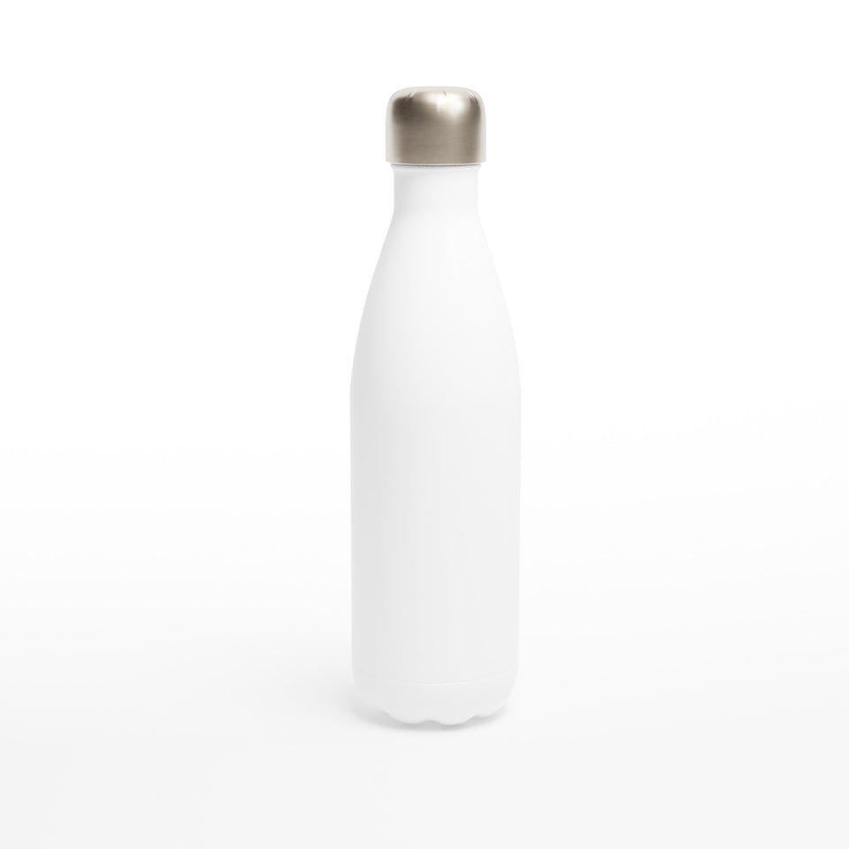 Personalized White 17oz Stainless Steel Water Bottle - Optimalprint