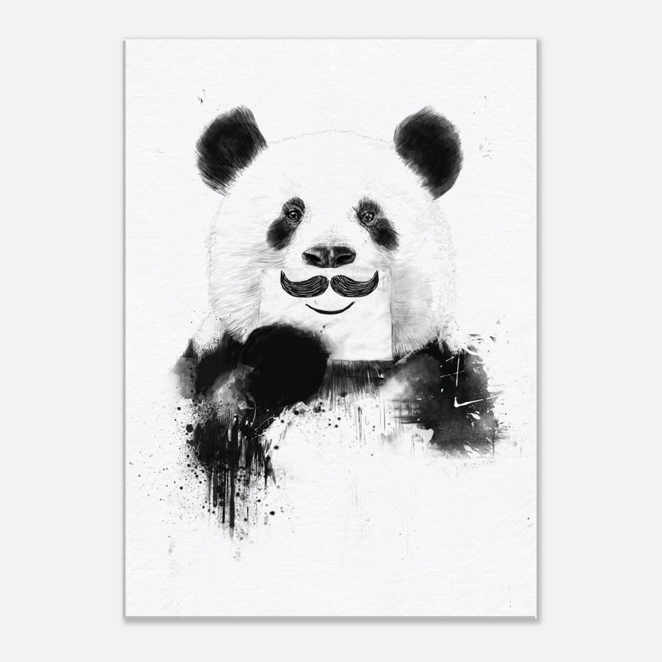 Lustige Panda-Leinwand