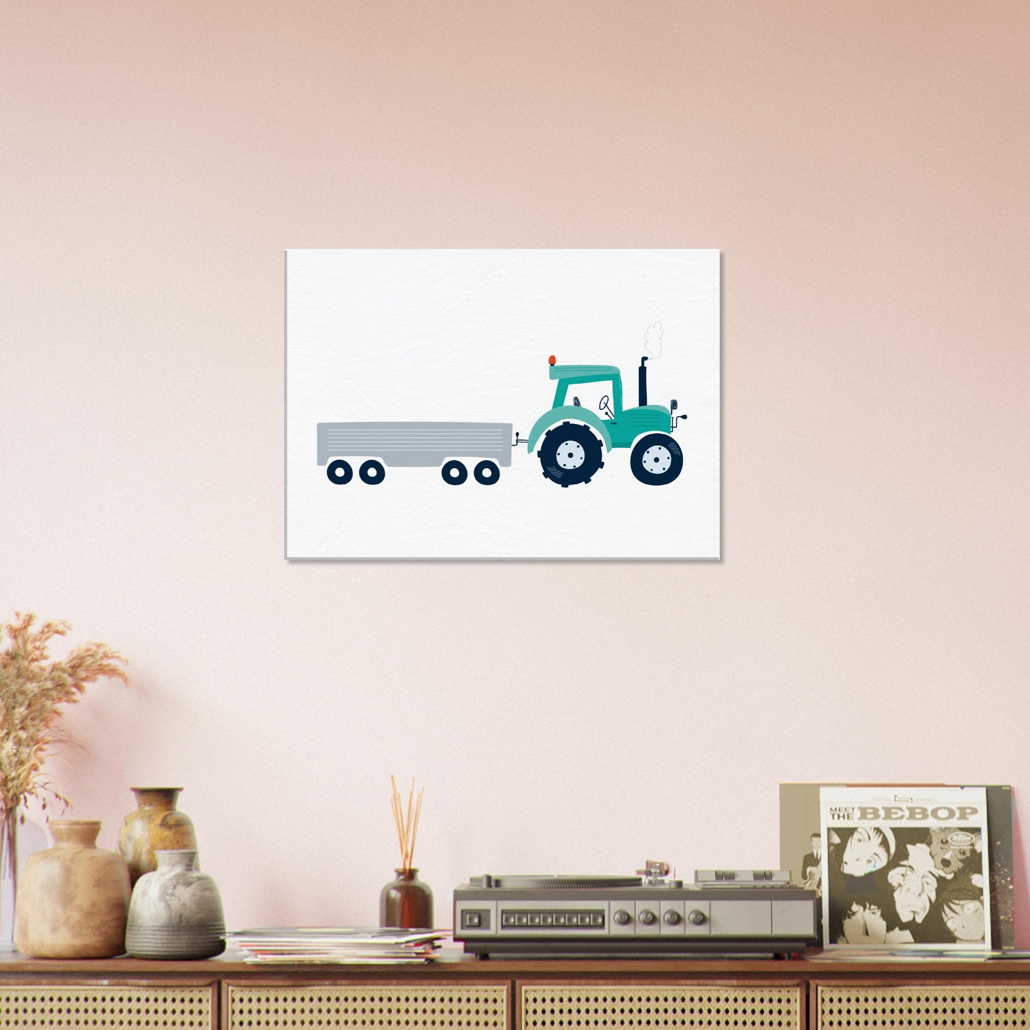 Tractor with trailer Canvas