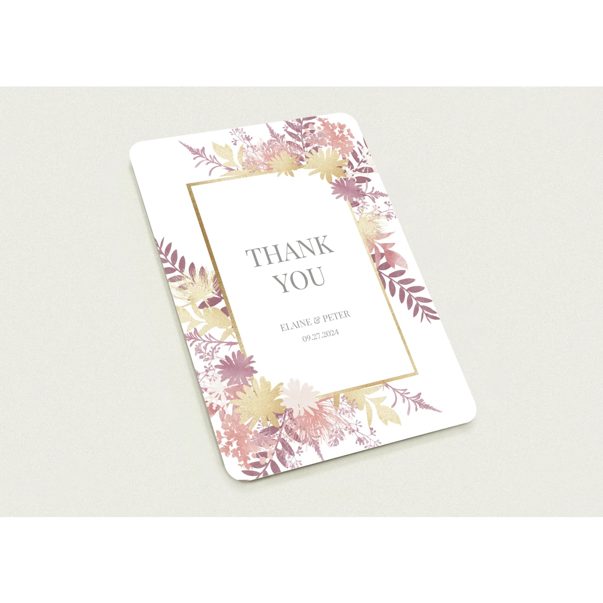 Wedding Thank You Cards Without Photo