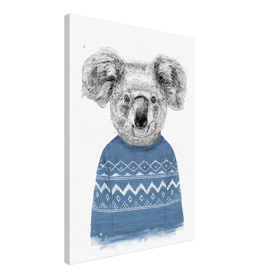 Winter Koala Canvas