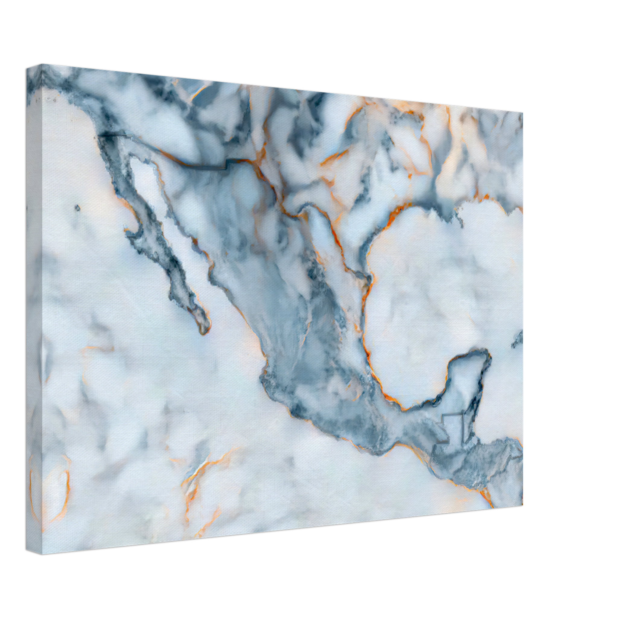 Mexico Marble Map Canvas